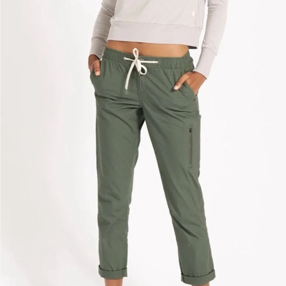 Vuori Ripstop Army Green Active Hiking Camping Pants Size S - Picture 2 of 12